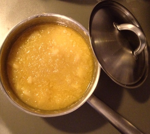 First step: make applesauce.